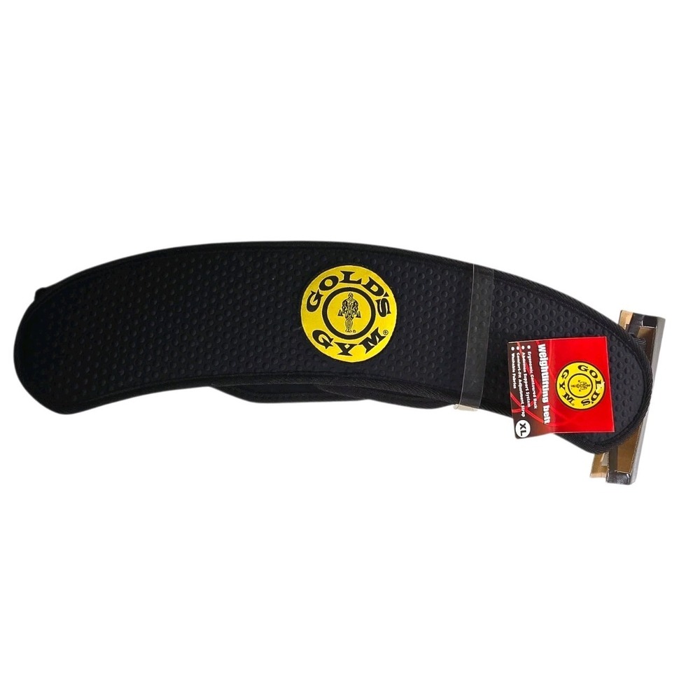 NEW Golds Gym Weight Lifting Belt Size XL‎ Extra Large Black Padded Support